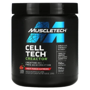 MUSCLETECH CELL TECH 1LB CREATINA Ponche de frutas