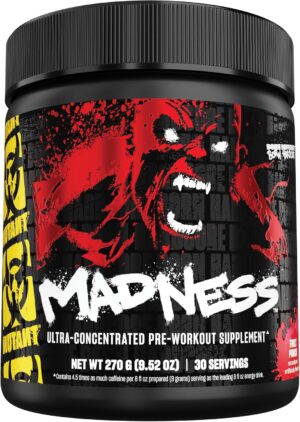MUTANT MADNNESS PRE ENTRENO OXIDO 30SERV PONCHE DE FRUTAS