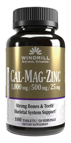 WINDMILL CAL-MAG-ZINC 100CAPS VITAMINAS/PASTILLEROS